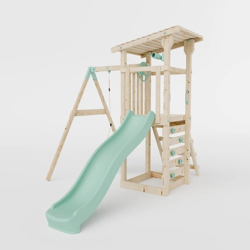 Climbing frame with single - climbing,