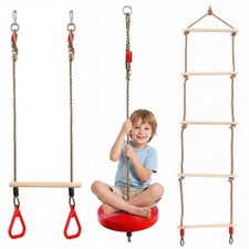 Button Swing Seat, Rope Ladder